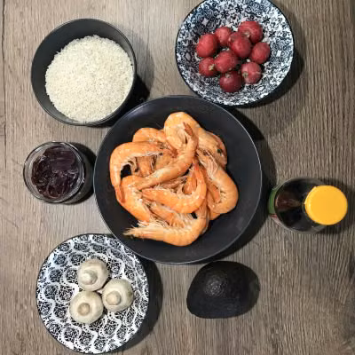 Poke bowl aux crevettes – photo 1